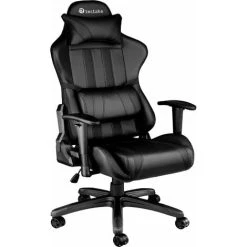 Tectake Gaming Chair Premium - Office Chair, Computer Chair, Ergonomic Chair - Black