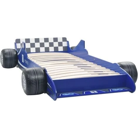 Children's Race Car Bed 90x200 Cm Blue VidaXL - Image 2