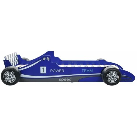Children's Race Car Bed 90x200 Cm Blue VidaXL - Image 4