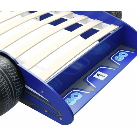 Children's Race Car Bed 90x200 Cm Blue VidaXL - Image 5
