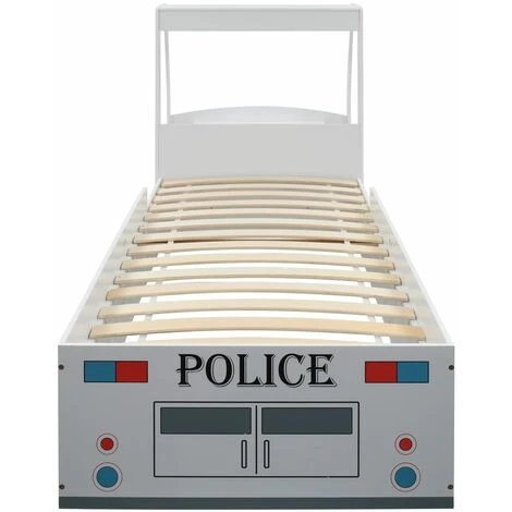 Children's Police Car Bed With Desk 90x200 Cm VidaXL - Image 4