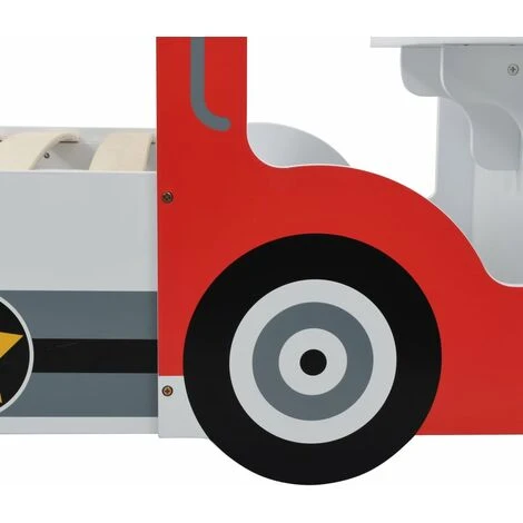 Children's Police Car Bed With Desk 90x200 Cm VidaXL - Image 5