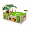 Wickey Kid's Bed, Single Bed Crazy Candy - Canvas Cover Children's Bed 90 X 200 Cm - Green/apple Green
