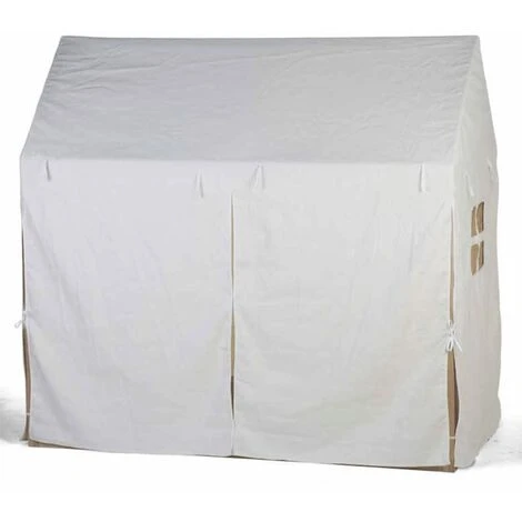 Bed House Cover 150x80x140 Cm White CHILDHOME - Image 5