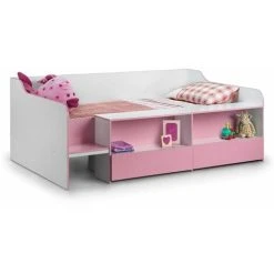ASHFIELD CHILDRENS Pink Low Sleeper - Single 3ft (90cm)