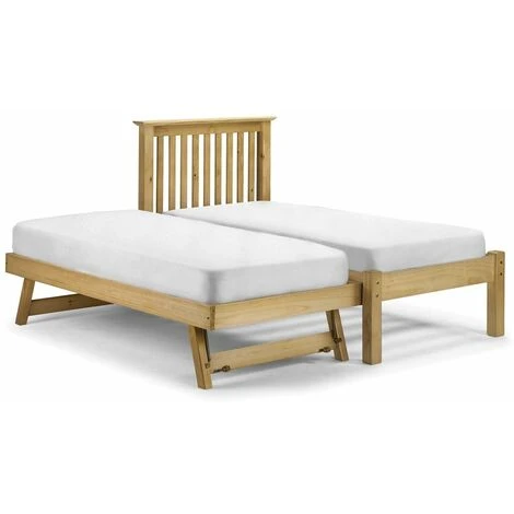 ASHFIELD PINE BEDS Premium Pine Finish Hideaway Shaker Style Low Foot End Bed - 2 X Single 3ft (90cm) - Image 2