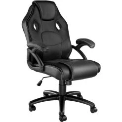 Tectake Gaming Chair - Racing Mike - Office Chair, Computer Chair, Ergonomic Chair - Black