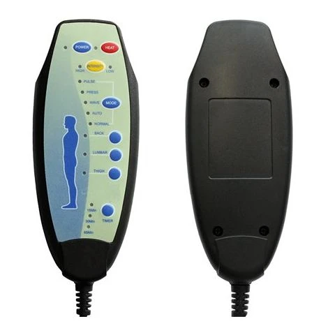 KMS WestWood Leather 6 Point Massage Office Chair Black - Image 4