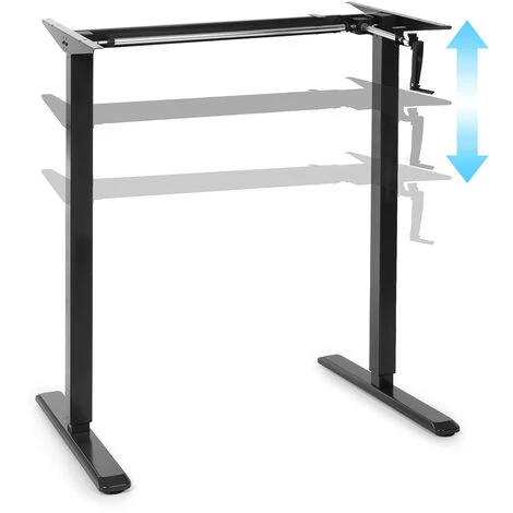 Oneconcept Multidesk Height-adjustable Desk Manual 73-123 Cm Height Black