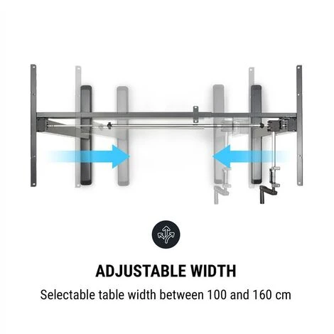 Oneconcept Multidesk Height-adjustable Desk Manual 73-123 Cm Height Black - Image 5