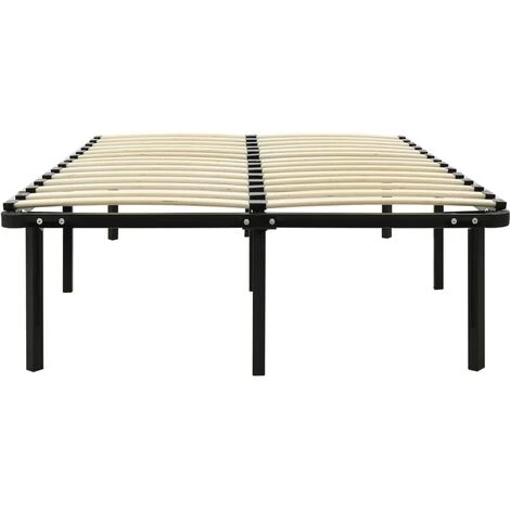 Bed Frame Black Metal 120x200 Cm VidaXL - Image 4