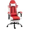 Vinsetto Gaming Chair W/ Headrest, Footrest, Racing Gamer Recliner Red