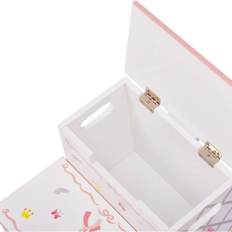 Teamson Kids Fantasy Fields Girls Swan Lake Wooden Kids Step Stool Potty Training TD-12719A - Image 4