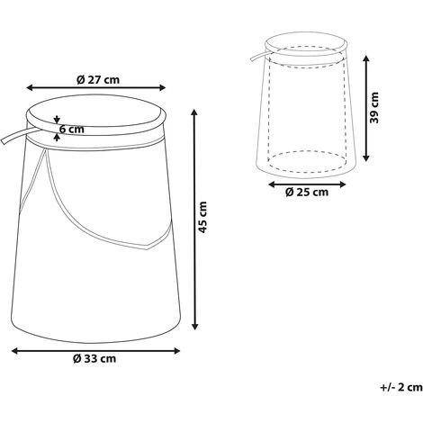 Beliani Kids Pouffe Footstool Faux Linen Upholstered With Storage Beige Apache - Image 3