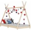 Kids Bed Frame Solid Pine Wood 70x140 Cm VidaXL