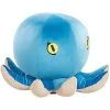 Beliani Kids Sea Animal Stool Velvet Children's Pouffe Playroom Blue Octopus