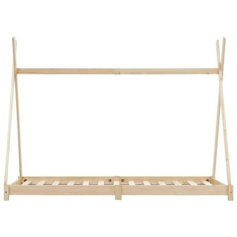 Topdeal Kids Bed Frame Solid Pine Wood 80x160 Cm VDTD24210 - Image 3