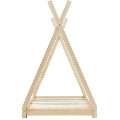 Topdeal Kids Bed Frame Solid Pine Wood 80x160 Cm VDTD24210 - Image 4