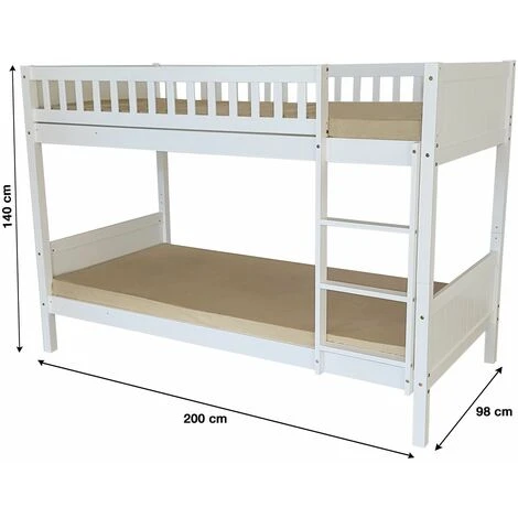 Humza Amani Domino 3FT Kids Bunk Bed - Grey - Image 3