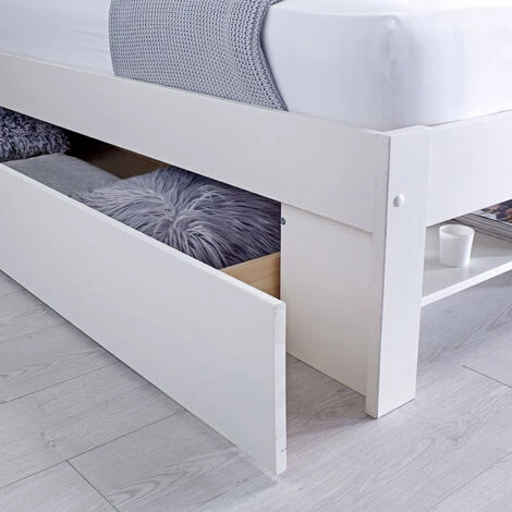 Bedmaster Fabio Wooden Drawer Only White Double - Image 3