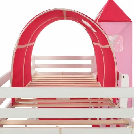 Hardyston European Single Mid Sleeper Bed With Curtain By Zoomie Kids - Image 4