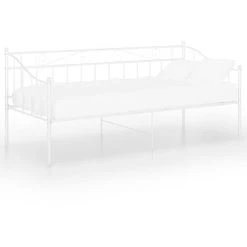 Sofa Bed Frame White Metal 90x200 Cm VidaXL