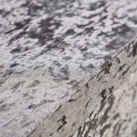 Home Source Extra Large Folding Ottoman Grey Ice Velvet Fabric Chest Storage Space Saving - Image 2