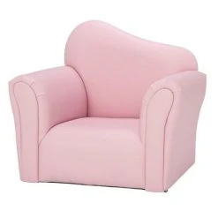 FAMIHOLLD Children Single Sofa Kids Sofa Chair Bent Back -Pink