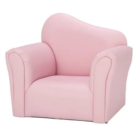 FAMIHOLLD Children Single Sofa Kids Sofa Chair Bent Back -Pink