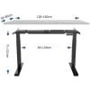 FLEIXSPOT SANODESK EZ1 Standing Desk Electric Height-Adjustable Desk Frame Only With Anti-collision Protection, Memory Control And Soft Start/stop Function (Black)