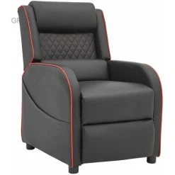 HOME DETAIL Nova Black Base/Red Trim DV-09 Gaming Recliner