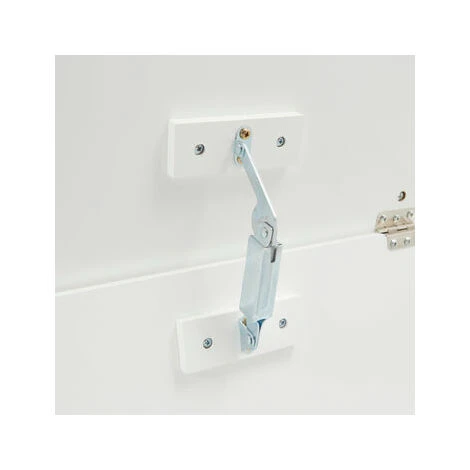 Liberty House Toys Toy Box Storage Organiser W/ Safety Hinge Side Handle Cat And Dog H47.5 X W68 X D37.5cm White And Grey - Image 4