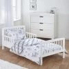 Kinder Valley 7 Piece Sydney White Toddler Bed Bundle With Pocket Sprung Mattress Woodland Tales Bedding Set | Kids Bed And Children's Bed