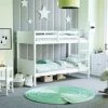 Home Discount Gemini 3ft Single Wood Detachable Bunk Bed, White