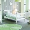 Home Discount Orion 3ft Single Solid Wood Sleigh Bed, White, 190 X 90 Cm