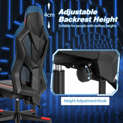 Gymax Gaming Chair High Back Racing Style Mesh Swivel Executive Task Chair - Image 3