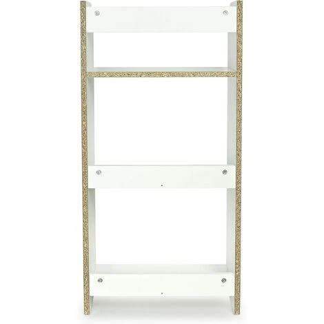 Leomark White Wooden Bookcase - 3 Shelves - Butterflies - Image 3