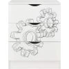 Leomark White Chest Of Drawers - ROMA - Machinery