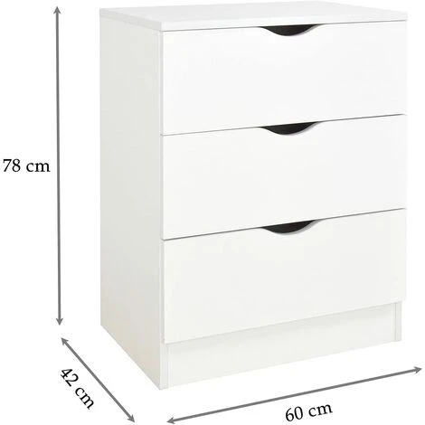 Leomark White Chest Of Drawers - ROMA - Windmill - Image 4