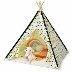Gymax Kids Teepee Play Tent Folding Camping Wigwam