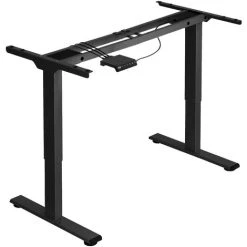 Tectake Motorised Standing Desk Frame (70-119cm Tall, With Memory And Anti-collision Features) - Standing Desk Frame, Computer Desk, Office Desk - Black