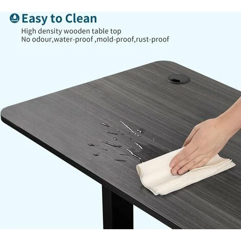 Devoko Height Adjustable Electric Standing Desk Office Computer Desk Stand Up Desk For Home Office With Memory Smart Pannel,110 Cm,Grey - Image 4