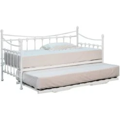 COMFY LIVING 3ft Metal Day Bed With Or Without Trundle