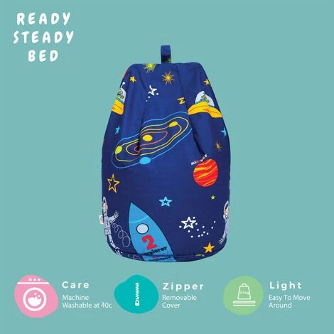 Ready Steady Bed Childrens Character Filled Beanbags Kids Bean Bag BLACK FRIDAY DEALS, Space Boy - Image 4