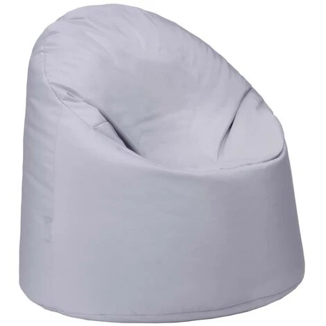 Ready Steady Bed Outdoor Kids Bean Bag Chair Indoor Comfy Seat Child's Ergonomic Durable Comfort, Silver