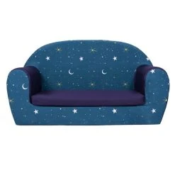 Ready Steady Bed Kids Children Mini Lounger Kids Sofa Seat Chair Great For Playroom Kidsroom Living Room Colourful Lightweight And Durable, Moonlight