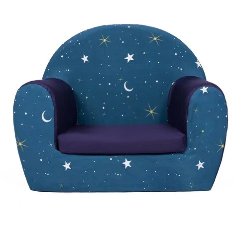 Ready Steady Bed Kids Sofa Seat Chair Children Mini Armchair Great For Playroom Kids Room Living Room Colourful Durable And Lightweight, Moonlight
