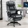 BLISSWOOD Executive Office Chair With Footrest & Lumbar Support, Ergonomic Design High Back Recliner Computer Desk Chair Adjustable Back Rest Heavy Duty 360° Swivel Gaming Chair For Home Office