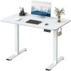 Devoko Height-adjustable Standing Desk With Electric Motor, Computer Desk, Intelligent Memory Height,Collision Protection,100 Cm,White