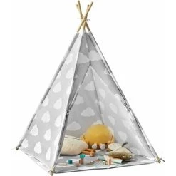 SoBuy Children Play Tent Playhouse Kids Teepee Tipi With Floor Mat,OSS03-A01